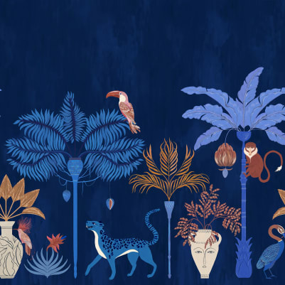 Savanna Chic, Dark Blue pattern image