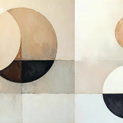 Circles, Beige pattern image