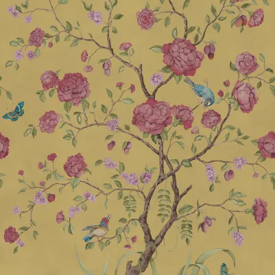 Chinoiserie Botanica, Red pattern image