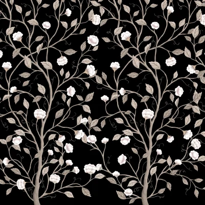 Silent Bloom, Black pattern image