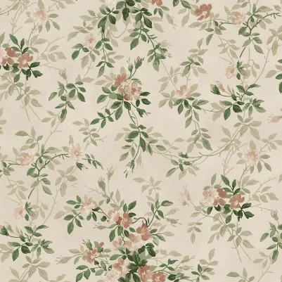 Wildflower Vista, Beige pattern image
