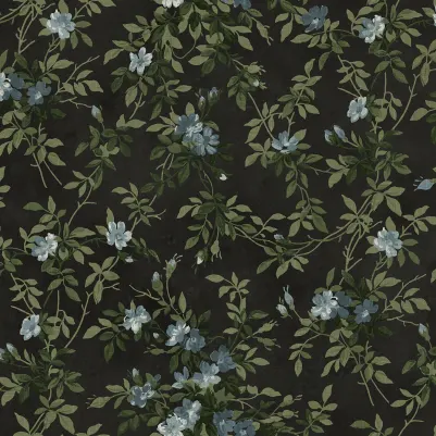 Wildflower Vista, Black pattern image