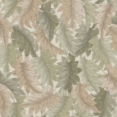 Swirling Fern, Light Green pattern image