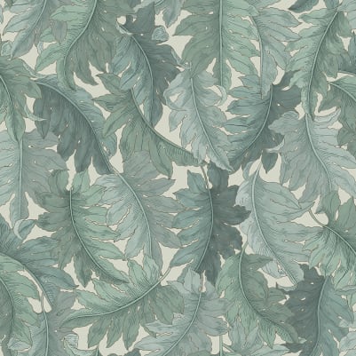 Swirling Fern, Teal pattern image
