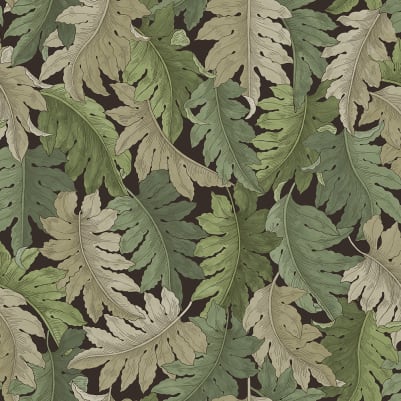 Swirling Fern, Green pattern image