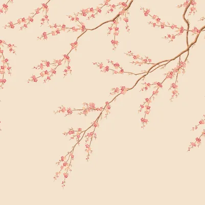 Spring Breeze, Peach pattern image