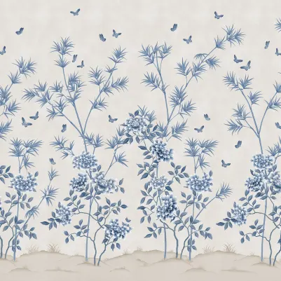 Eastern Bloom, Light Blue pattern image