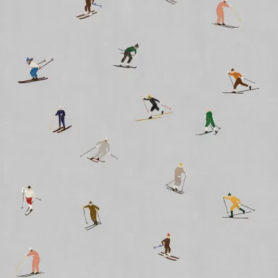 Skiers, Day pattern image