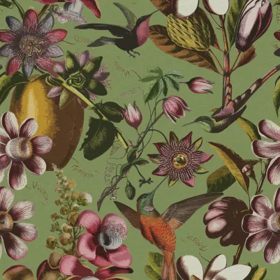 Flying Kolibri, Green pattern image