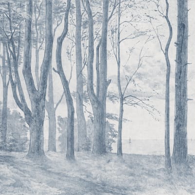 Woodland Linework, Blue pattern image