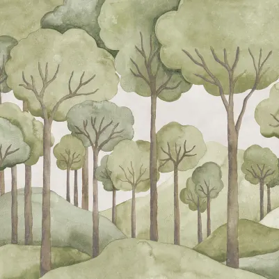 Gentle Forest, Light Green pattern image