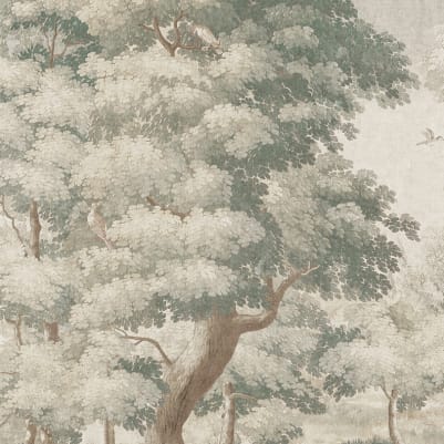 Scenic Tapestry, Light Green pattern image