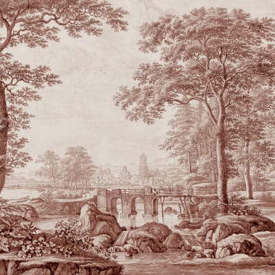 Scenic Lake, Red pattern image