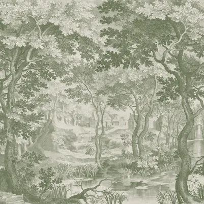 The Engraved Grove, Green pattern image