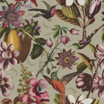 Flying Kolibri, Beige pattern image