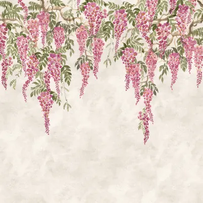 Whispers Wisteria, Pink pattern image