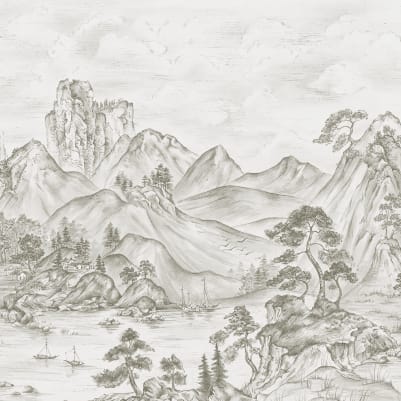 Timeless Pines, Gray pattern image