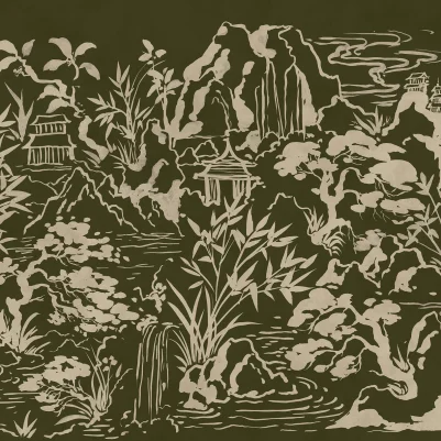 Ink Horizon, Green pattern image