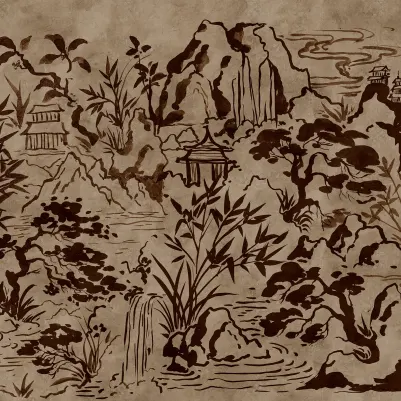 Ink Horizon, Brown pattern image