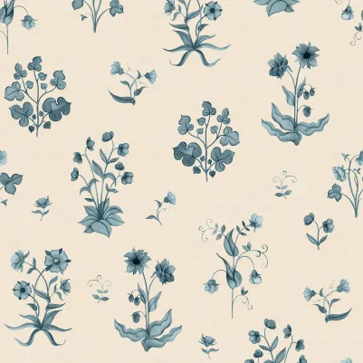 Timeless Flora, Blue pattern image