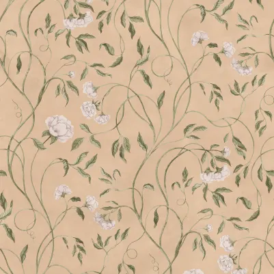 Peony Bloom, Peach pattern image