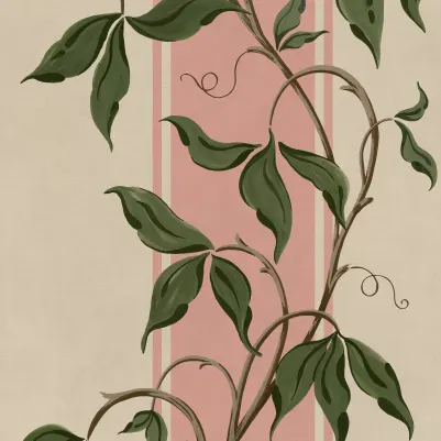 Garden Stripe, Pink pattern image