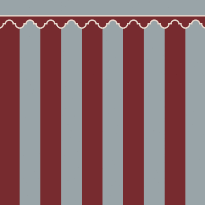 Stripe Chateau, Red pattern image