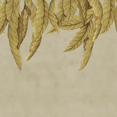Hanging Palms, Beige pattern image