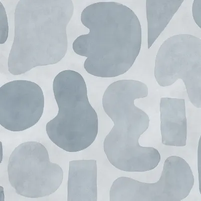 Watercolor Shapes, Blue pattern image