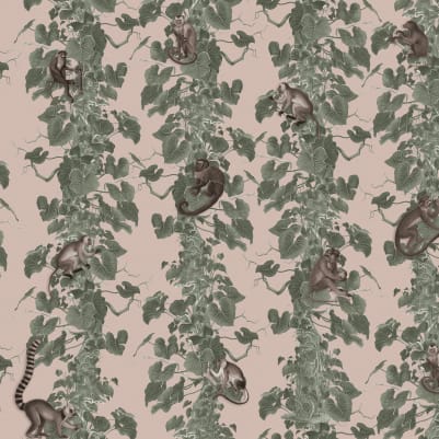 Monkey Climbers, Pink pattern image