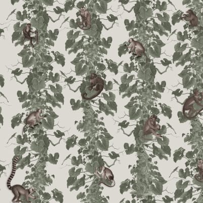 Monkey Climbers, Beige pattern image