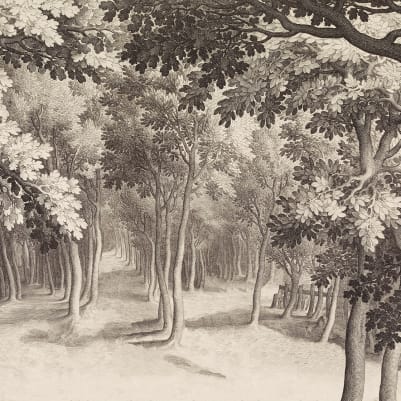Forest Engraving, Vintage pattern image