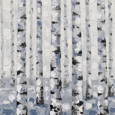Birch Forest, Blue pattern image