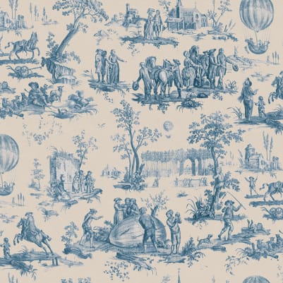 Heritage Toile, Blue pattern image