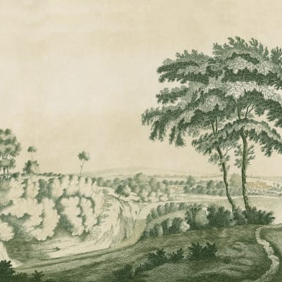Idyllic Landscape, Green pattern image