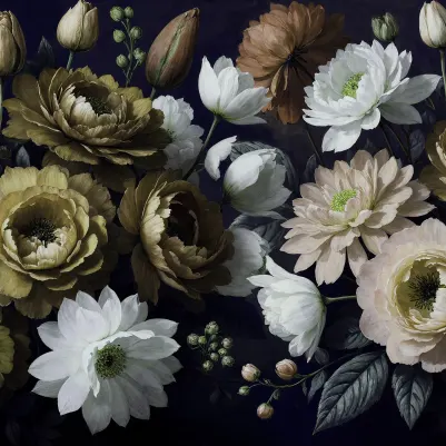Bouquet in Bloom, Yellow pattern image