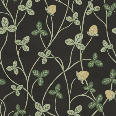 Clover Bloom, Black pattern image