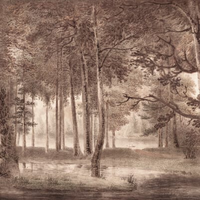 Lovers Forest, Burgundy pattern image