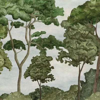 Tree Parade, Green pattern image