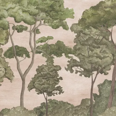 Tree Parade, Pink pattern image