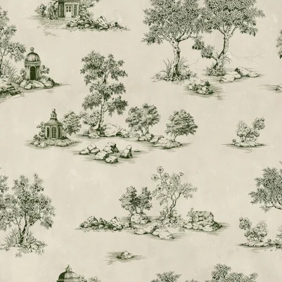Heirloom Toile, Green pattern image