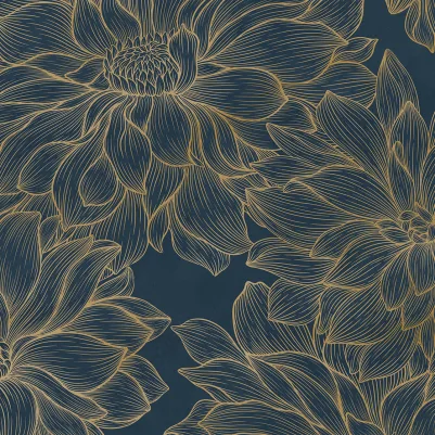 Dahlia Lines, Gold pattern image