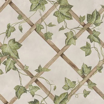 Ivy Trellis, Beige pattern image