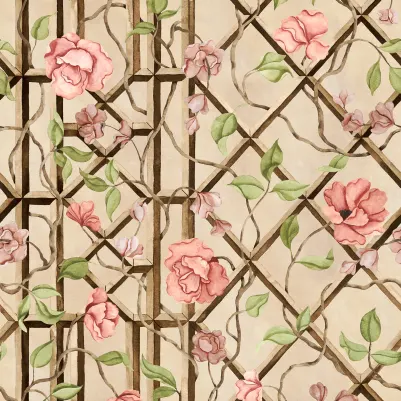 Garden of Secrets, Pink pattern image