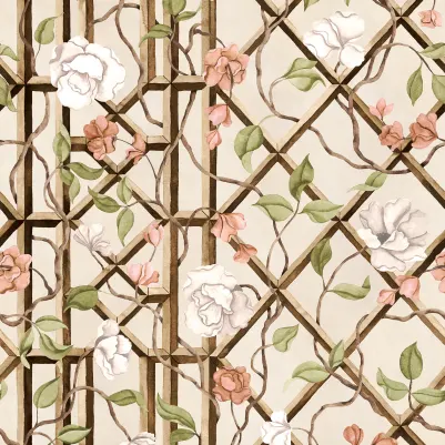 Garden of Secrets, Light Pink pattern image