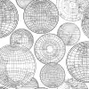 Globes Gathering, Black and White