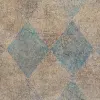 Small Patinated Diamonds Turquoise