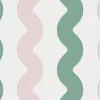 Wobbly Green & Pink
