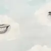 Retro Clouds, Blue