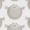 Puffer Fish, White